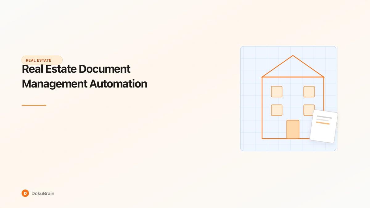 Blueprint-style illustration of a building with overlaid property management documents