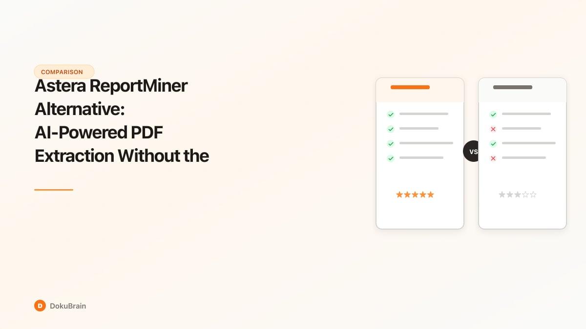 Broken template rules after a PDF layout change versus AI extraction that adapts automatically