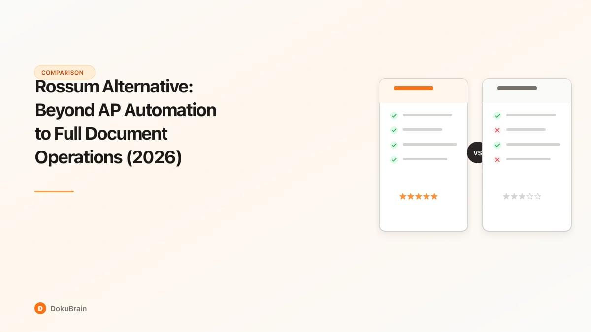Illustration showing AP automation as one slice of a broader document operations pie chart